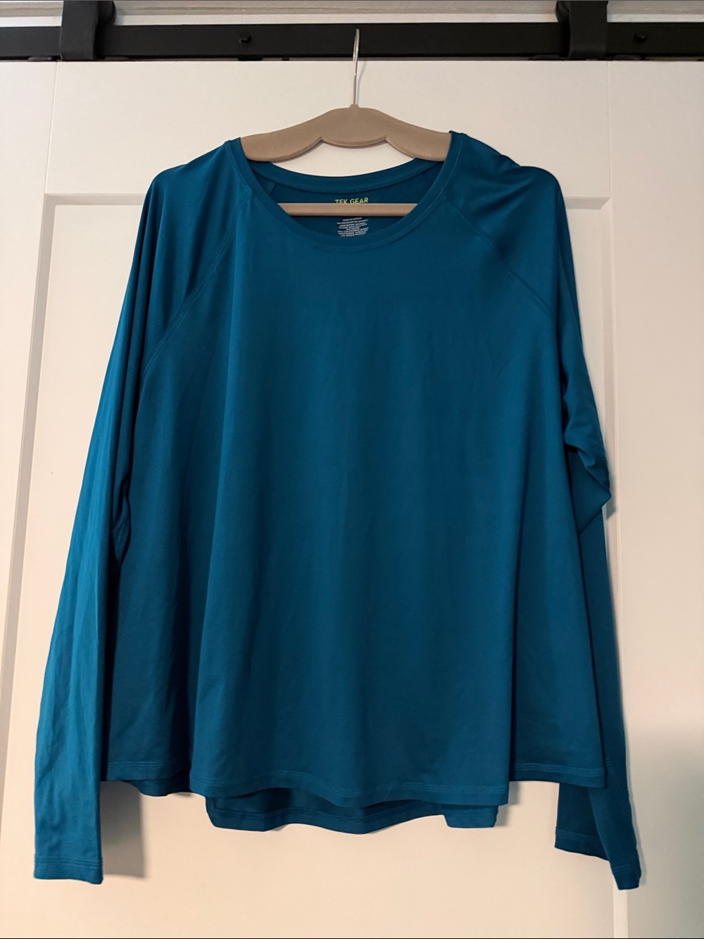 tek gear Women’s Teal-Blue Long Sleeve Performance Tee